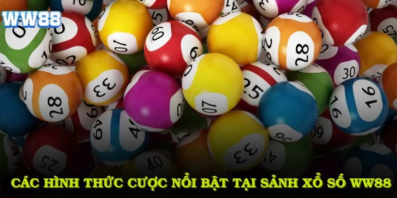 Các hình thức cược nổi bật tại sảnh xổ số WW88