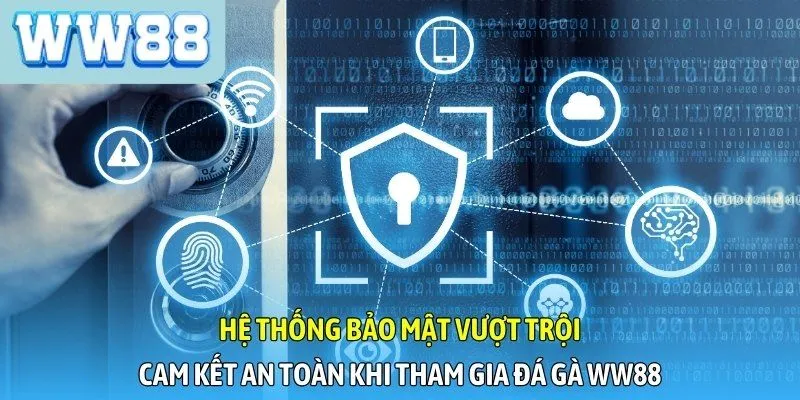 Hệ thống bảo mật vượt trội cam kết an toàn khi tham gia đá gà WW88