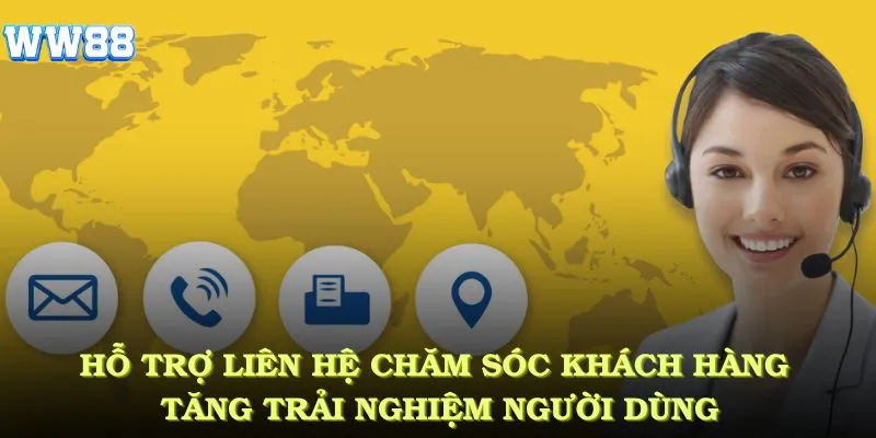 Hỗ trợ qua Liên hệ Chăm sóc khách hàng tăng trải nghiệm người dùng